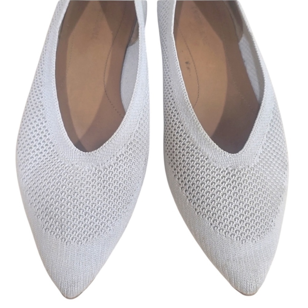 Everlane The 40-Hour Flats in ReKnit Pointed Toe Gray Size 9 - Picture 4 of 7